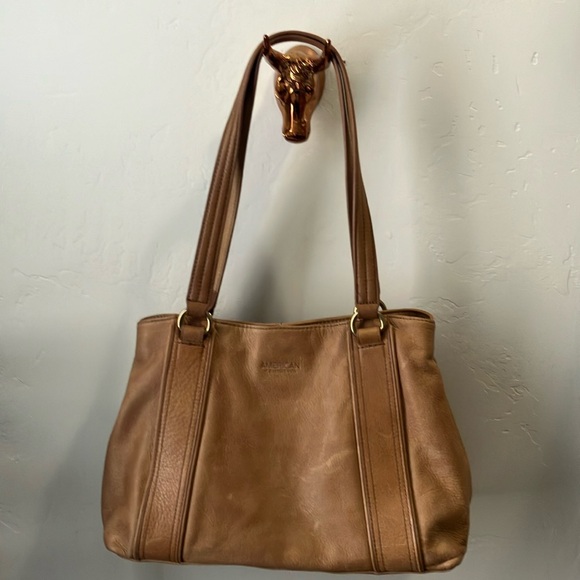 american leather co Handbags - American Leather Company Val Perfect Satchel Cafe Latte Smooth Shoulder bag